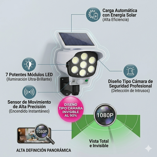 FOCO SOLAR TIPO CÁMARA